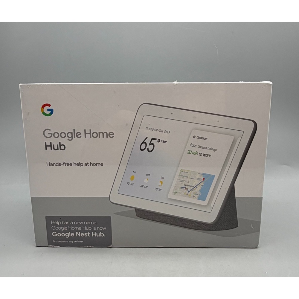 Google Nest Hub Smart Display (1st Gen) - Charcoal - Sealed